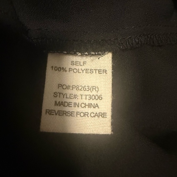 Timing Black Long Sleeve Notched Collar Button Down Fringe Shirt - Picture 5 of 9